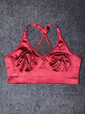 Ruby Ribbon Burgundy Sport Demiette Bra Size 32